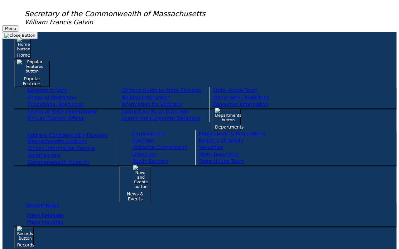 Winchester residents directory Massachusetts voter status form